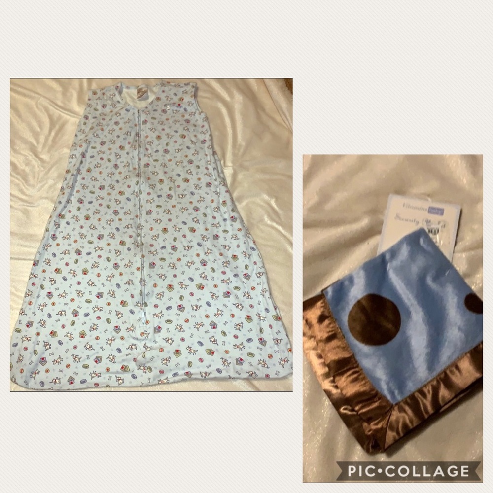 18-24 mos sleep sack and NWT security blanket.